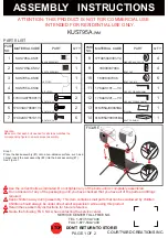 Предварительный просмотр 1 страницы Courtyard Creations KUS795A-WM Assembly Instructions