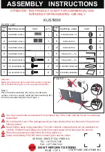 Courtyard Creations KUS795W Assembly Instructions Manual предпросмотр