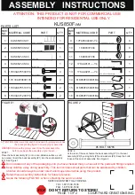 Preview for 1 page of Courtyard Creations KUS850F-WM Assembly Instructions