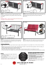 Предварительный просмотр 2 страницы Courtyard Creations KUS850F Assembly Instructions