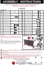 Courtyard Creations KUS853F Assembly Instructions preview