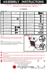 Courtyard Creations KUS862B Assembly Instructions preview