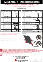 Courtyard Creations KUS899E-WM Assembly Instructions preview