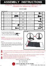 Courtyard Creations KVS134W Assembly Instructions preview