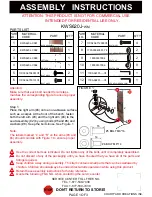 Preview for 1 page of Courtyard Creations KWS620J-WM Assembly Instructions