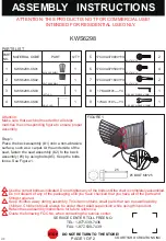 Courtyard Creations KWS6298 Assembly Instructions preview