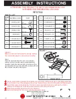 Courtyard Creations RFS792J Assembly Instructions Manual preview