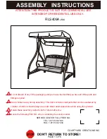 Preview for 1 page of Courtyard Creations RLS409A-WM Assembly Instruction Manual