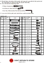 Preview for 2 page of Courtyard Creations RLS409W Assembly Instructions Manual