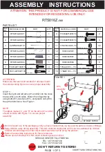 Preview for 1 page of Courtyard Creations RTS016Z-WM Assembly Instructions