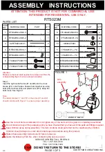 Courtyard Creations RTS023M Assembly Instructions Manual preview