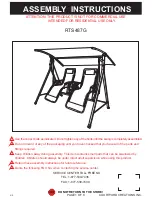 Courtyard Creations RTS487G Assembly Instructions Manual preview