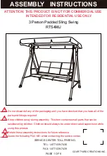 Courtyard Creations RTS498J Assembly Instructions Manual предпросмотр