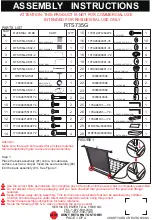 Preview for 1 page of Courtyard Creations RTS735G Assembly Instructions