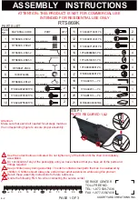 Courtyard Creations RTS869K Assembly Instructions preview