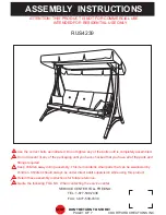 Preview for 1 page of Courtyard Creations RUS4239 Assembly Instructions Manual