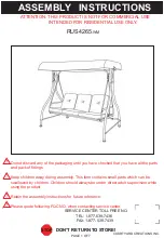 Preview for 1 page of Courtyard Creations RUS4265-WM Assembly Instructions Manual