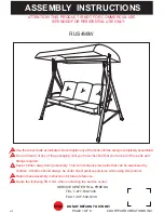 Preview for 1 page of Courtyard Creations RUS498W Assembly Instructions Manual