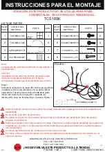 Предварительный просмотр 3 страницы Courtyard Creations TCS18SK Assembly Instructions