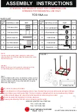 Courtyard Creations TCS19LA-WM Assembly Instructions preview