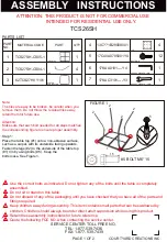 Предварительный просмотр 1 страницы Courtyard Creations TCS26SH Assembly Instructions