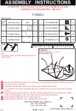 Courtyard Creations TCS38CJ Assembly Instructions preview