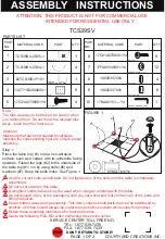 Preview for 1 page of Courtyard Creations TCS39SV Assembly Instructions