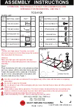 Courtyard Creations TCS41CK Assembly Instructions preview