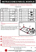 Предварительный просмотр 3 страницы Courtyard Creations TCS41CW Assembly Instructions