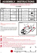 Preview for 1 page of Courtyard Creations TCS66BK Assembly Instructions