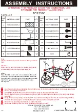 Courtyard Creations TCS73SC Assembly Instructions предпросмотр