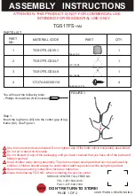 Courtyard Creations TGS17FS-WM Assembly Instructions предпросмотр