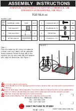 Courtyard Creations TGS18LA-WM Assembly Instructions preview