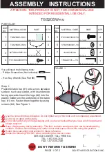 Courtyard Creations TGS20SW-WM Assembly Instructions предпросмотр