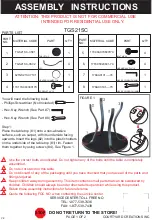 Предварительный просмотр 1 страницы Courtyard Creations TGS21SC Assembly Instructions