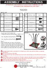 Courtyard Creations TGS24CH Assembly Instructions предпросмотр