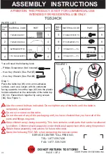 Preview for 1 page of Courtyard Creations TGS24CK Assembly Instructions