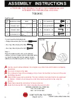 Courtyard Creations TGS24SC Assembly Instructions предпросмотр