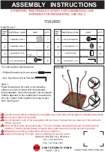 Courtyard Creations TGS28SC Assembly Instructions preview