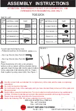 Preview for 1 page of Courtyard Creations TGS32CK Assembly Instructions