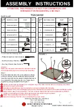 Courtyard Creations TGS34HW Assembly Instructions preview