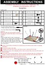 Предварительный просмотр 1 страницы Courtyard Creations TGS37SC Assembly Instructions