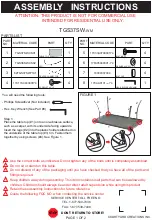 Preview for 1 page of Courtyard Creations TGS37SW-WM Assembly Instructions