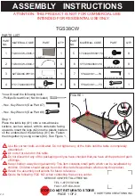 Courtyard Creations TGS38CW Assembly Instructions preview