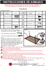 Предварительный просмотр 3 страницы Courtyard Creations TGS38CW Assembly Instructions