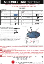 Preview for 1 page of Courtyard Creations TGS39PS Assembly Instructions