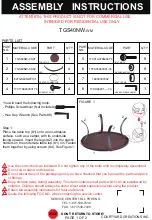 Courtyard Creations TGS40NW Assembly Instructions preview