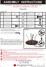 Courtyard Creations TGS42SA Assembly Instructions preview