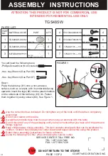 Courtyard Creations TGS48SW Assembly Instructions preview