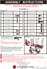 Courtyard Creations TGS56RM-WM Assembly Instructions предпросмотр